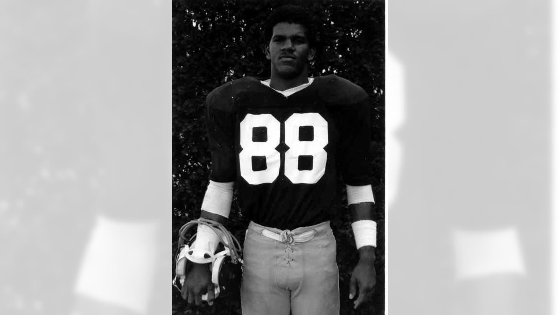 Andre Reed in his Dieruff High School football portrait, Allentown, Pennsylvania, 1988